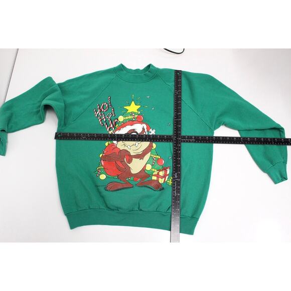 Vintage Looney Tunes Taz Christmas Sweatshirt XL - Picture 5 of 7